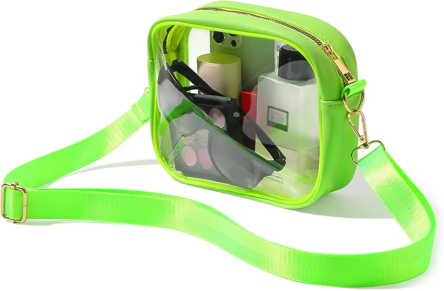 TOBVZOO Clear Bag Stadium Approved, Crossbody Transparent Bag for Concerts Sports Events, Purses for Men & Women