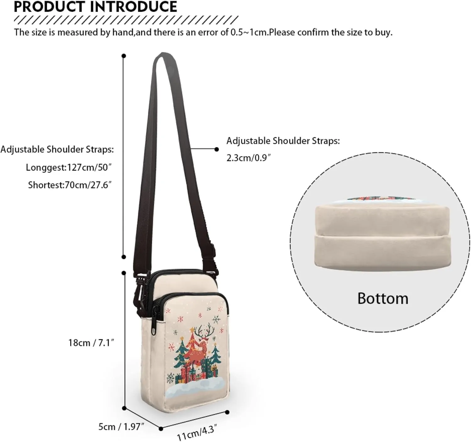Toddler Crossbody Bag Kids Messenger Bag Over Shoulder Purse