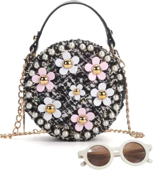 Toddler Purse for Girls Age 2-14, Flower Girl Purse Gift for Christmas