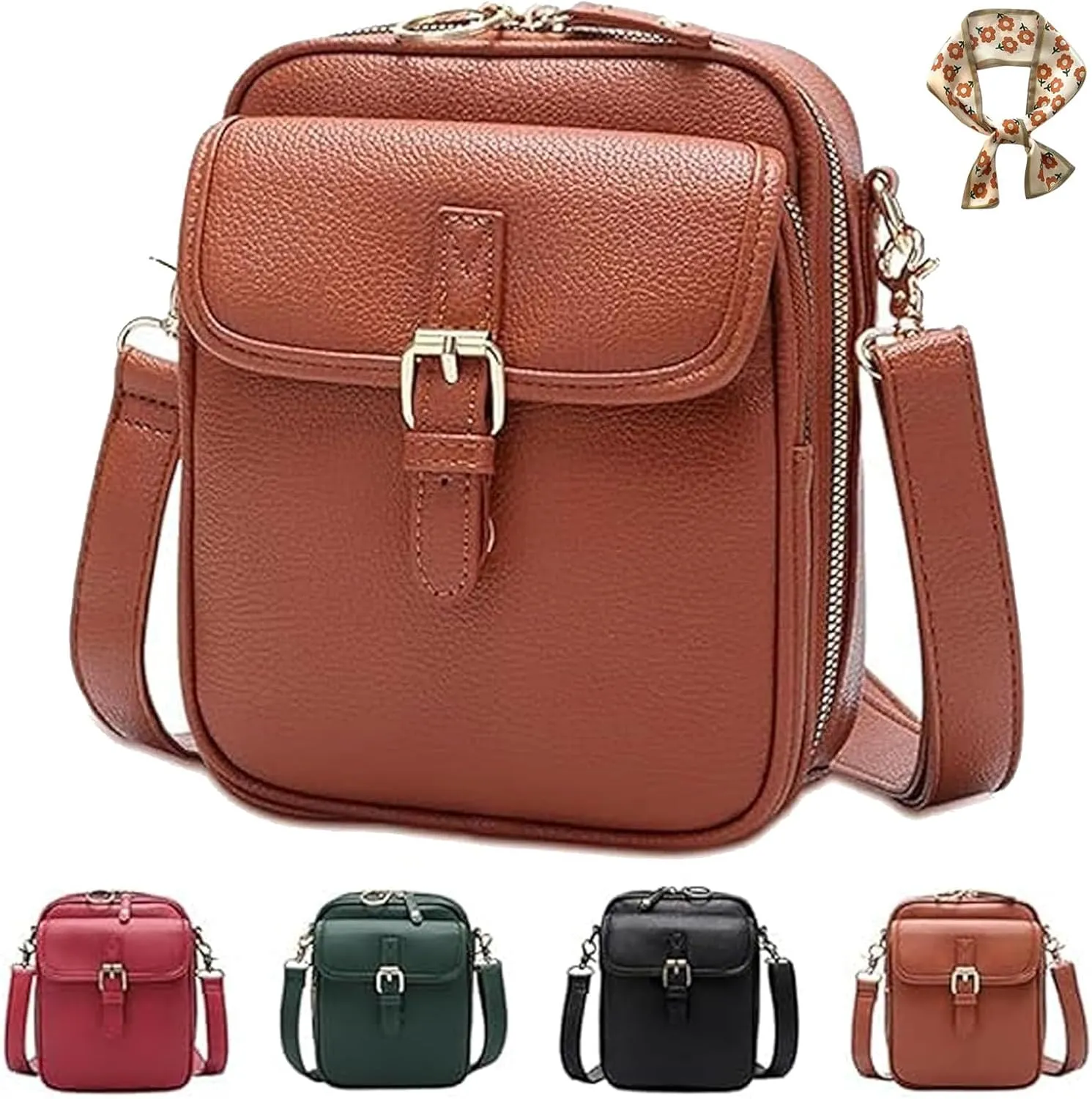 Tojoyride Crossbody Bag, Comebybuy Vintage Large Capacity Messenger Bag, Messenger Shoulder Bags, Anti-Skimming Bags