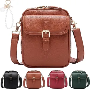 Tojoyride Crossbody Bag, Urvashi Crossbody Bag, Small Crossbody Bags for Women with 10 Rfid Shielding Compartments