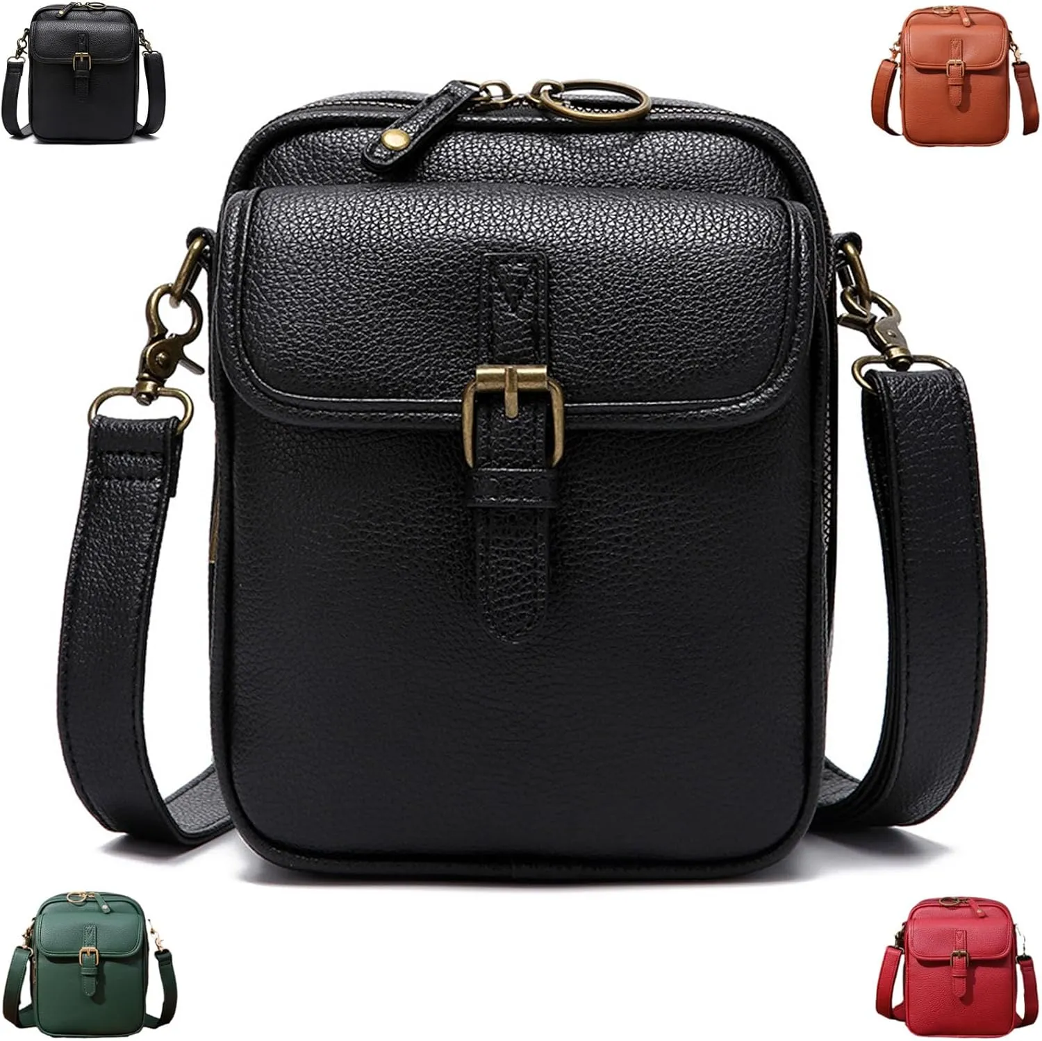Tojoyride Crossbody Bag, Urvashi Crossbody Bag, Upgraded Vintage Anti Theft Purse Messenger Shoulder Bags Built In Wallet