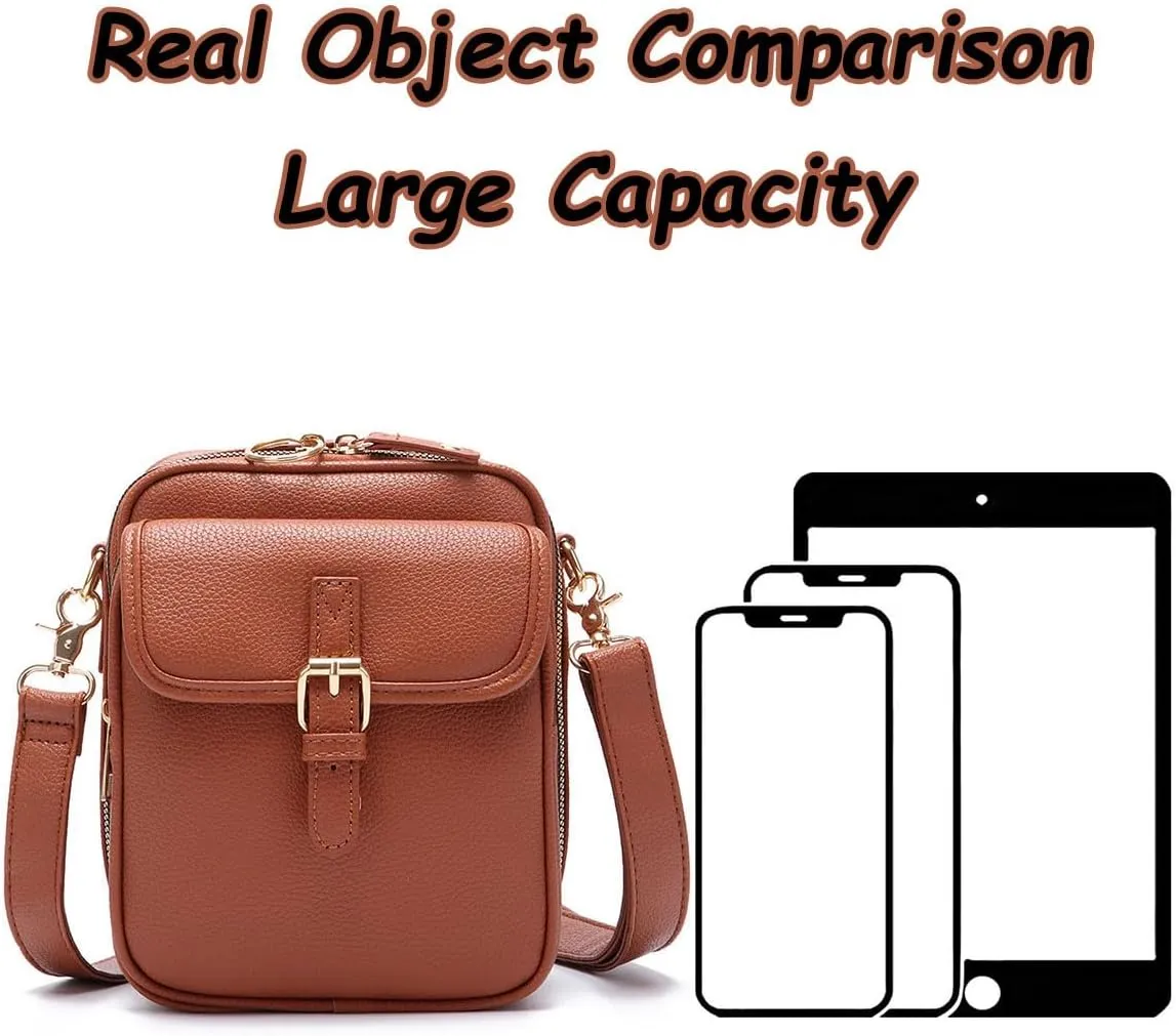 Tojoyride Crossbody Bag, Urvashi Crossbody Bag, Upgraded Vintage Anti Theft Purse Messenger Shoulder Bags Built In Wallet