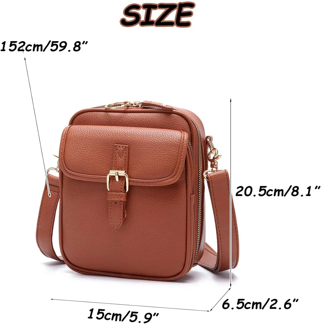 Tojoyride Crossbody Bag, Urvashi Crossbody Bag, Upgraded Vintage Anti Theft Purse Messenger Shoulder Bags Built In Wallet