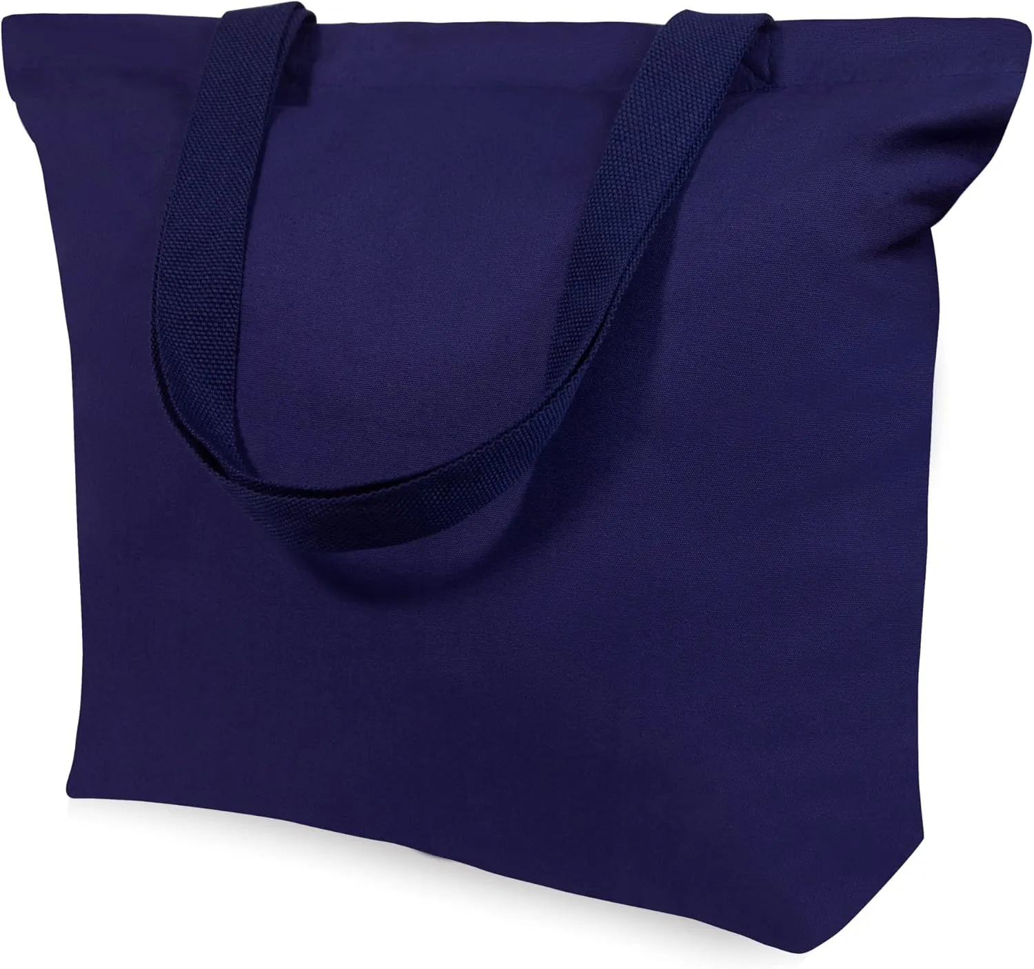 TOPDesign 2-Pack Canvas Tote Bags with Magnetic Snap, Reusable Grocery Shopping Bags, DIY Your Creative Designs