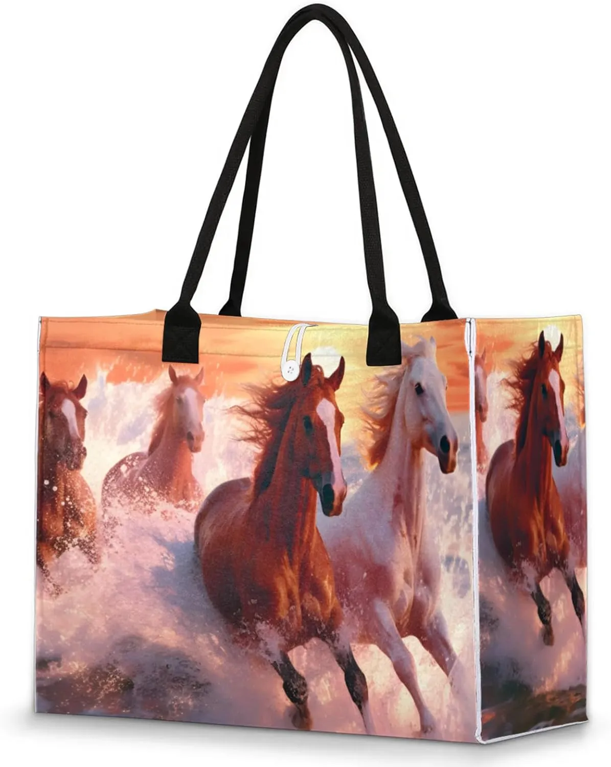 Tote Bag for Women Reusable Canvas Shoulder Bag