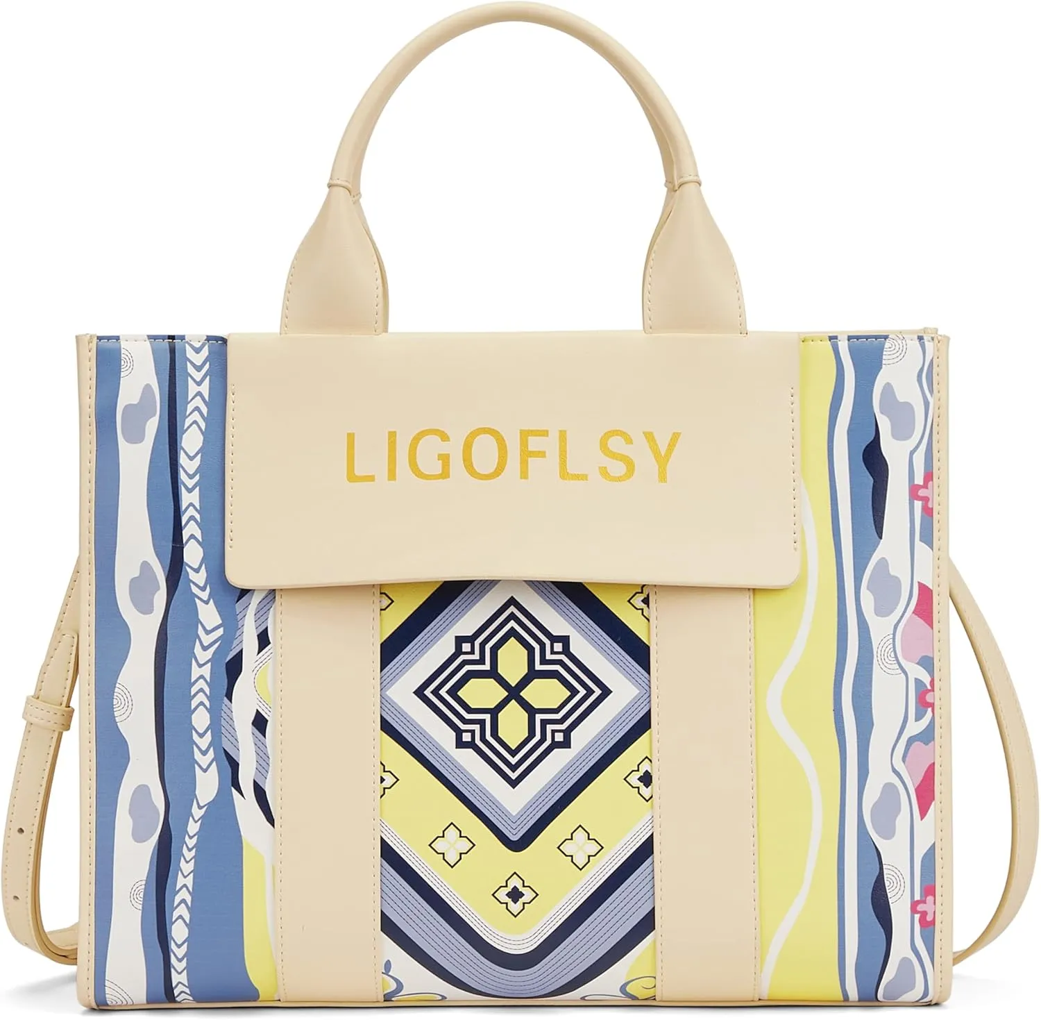 Tote Bags for Women Vegan Leather Shoulder Bag with Adjustable Strap Large Top Handbag and Purse