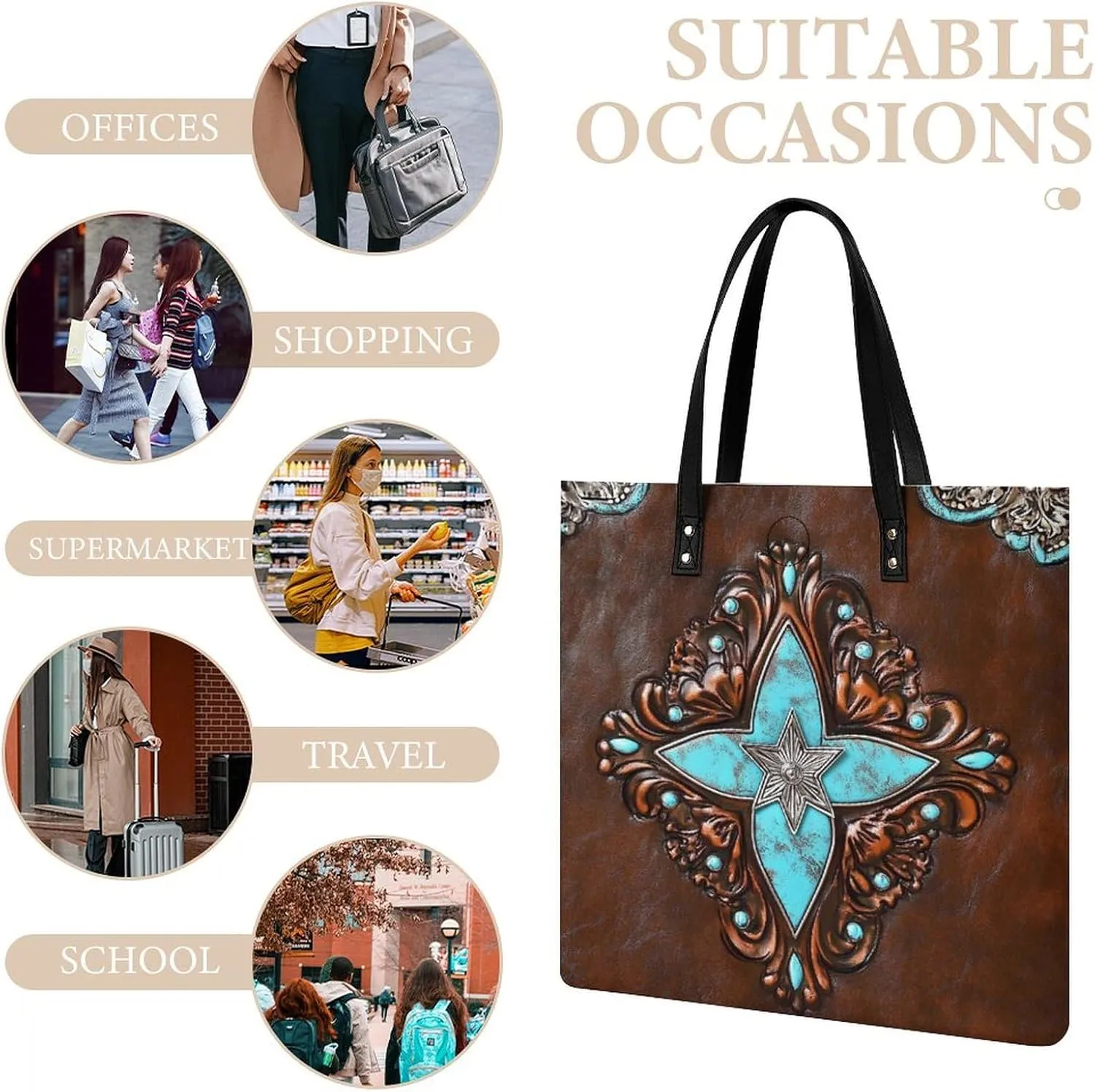 Tote Bags Pu Leather Purses and Handbags for Women Ladies Shoulder Bags