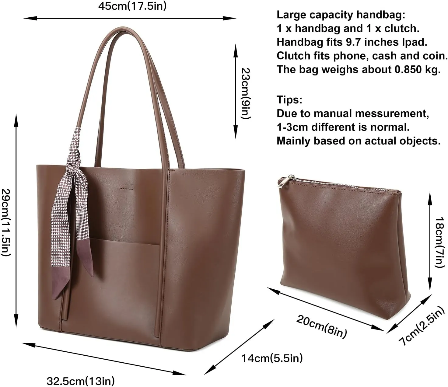 Tote Bags Vegan Leather Purses and Handbags for Women Top Handle Ladies Shoulder Bags