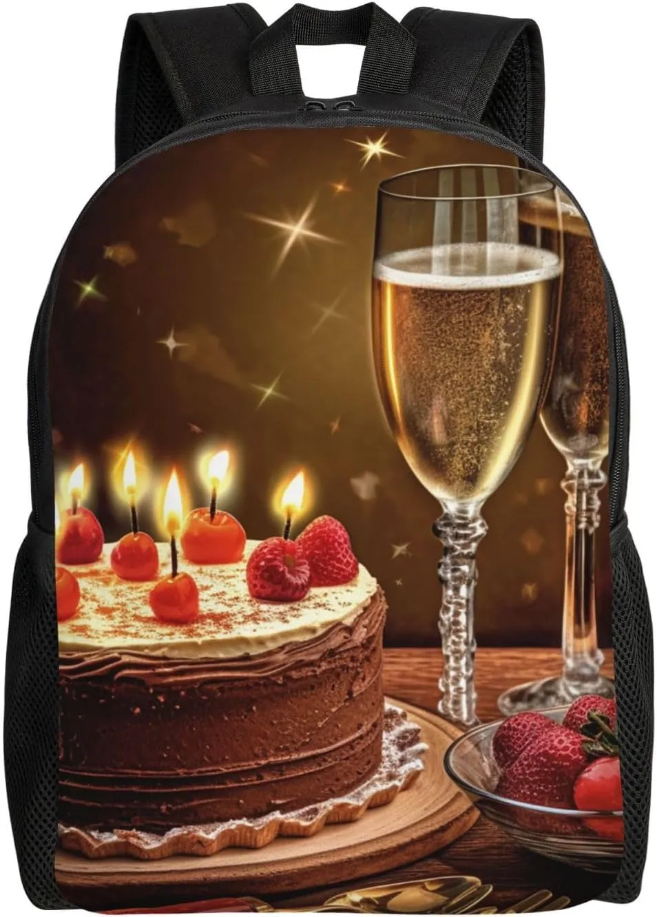 Travel Backpack Toast to your birthday Carry on Backpack Lightweight Business 16inches Laptop Backpack for Men Women