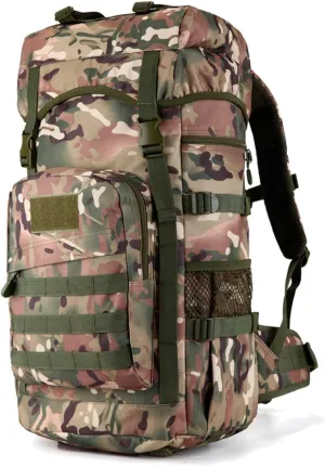 Travel Rucksack for Climbing Cycling Hiking， 60L Backpack Waterproof Rucksack(C132)