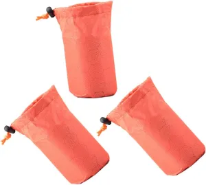 Trekking Drawstring Sack 3 Pack Waterproof Sleeping Bag Organizer Mini Camping Gear Bag for Sports
