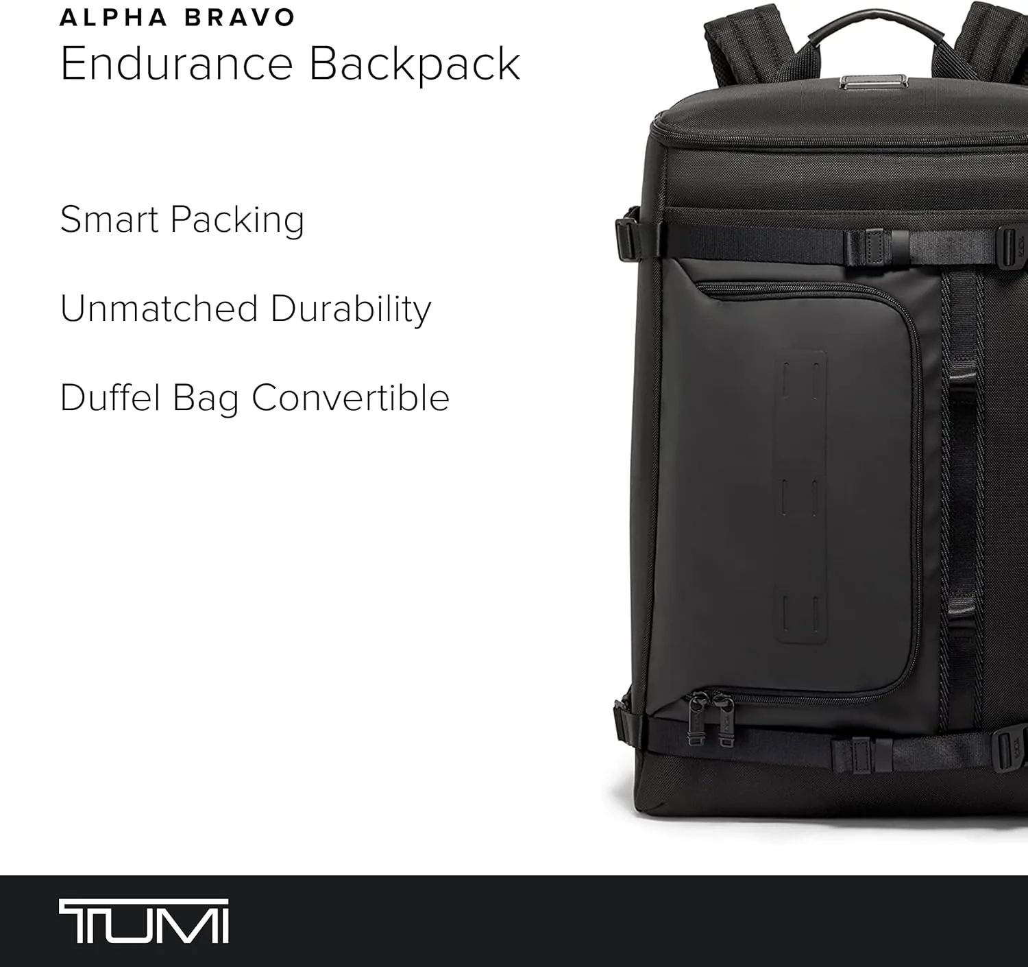 TUMI - Alpha Bravo Endurance Backpack - Large Travel Laptop Backpack - 22.0" X 14.0" X 8.5" - For 17" Laptop - Black