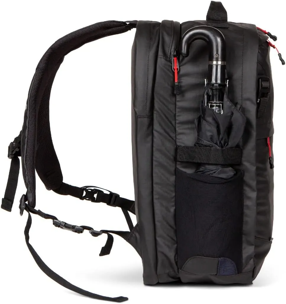 Two Wheel Gear - Pannier Backpack Convertible PLUS (30 Litre) - Weatherproof 2-in-1 Bike Commuting and Laptop Travel Bag, Recycled Ripstop Material, Black