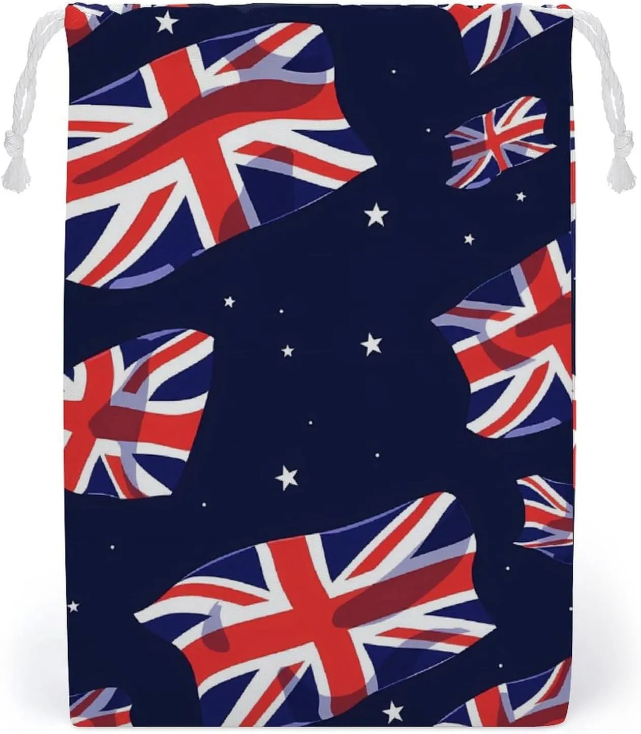 UK British Union Jack Print Drawstring Bag Portable Storage Bags Small Pouch for Sports Travel 20 * 25cm