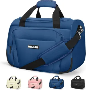 Underseat Carry On Luggage Lightweight Travel Tote Weekender Bag Overnight Duffle Bag for Travel, Travel Essentials Personal Item Travel Bag for Women and Men,Blue-18Inch