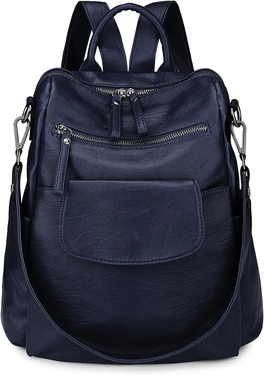 Uromee Backpack Purse for Women Vegan Leather Ladies Fashion Travel Shoulder Bag Convertible