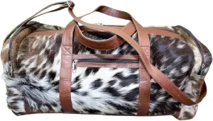 Uroosa Leather Cowhide Duffle Bag | Leather Duffel Bag is for both Men and Women | Made with Cow Skin | Special designed for Gifts, sports, Gym, and Multi-Purpose Uses