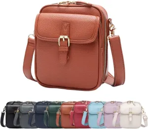 Urvashi Crossbody Leather Bag, Womens Large Capacity Sling Bag Crossbody, Minimalist Versatile Women's Casual Bag