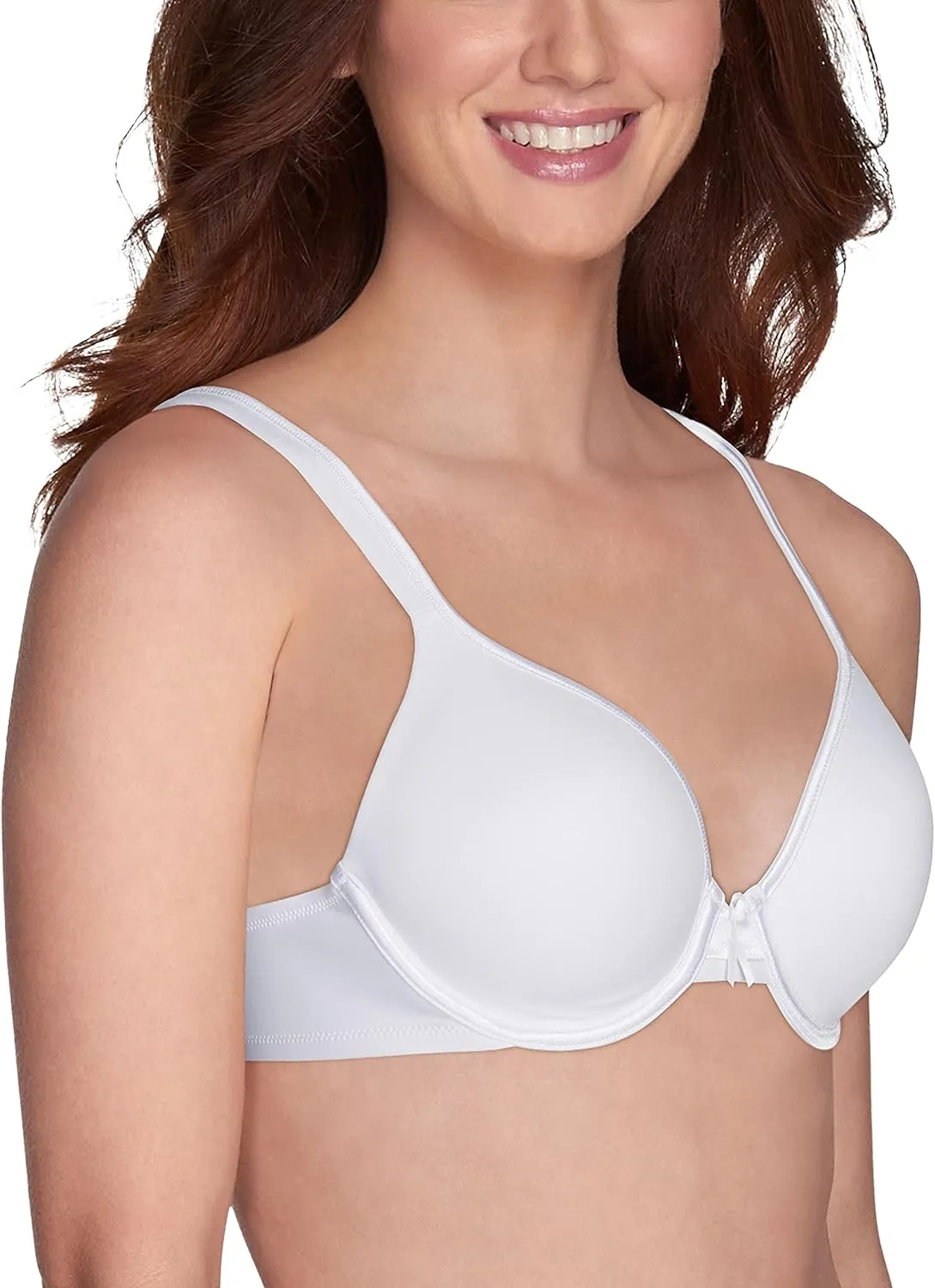 Vanity Fair Women's Bra with 2-Way Convertible Straps, Body Caress Full Coverage, Lightly Lined Cups up to DD