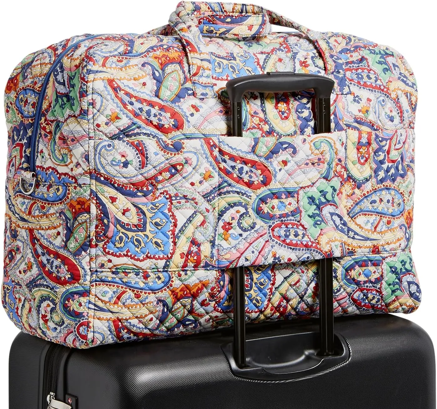 Vera Bradley Iconic Grand Weekender Travel Bag, Signature Cotton, Harbor Paisley