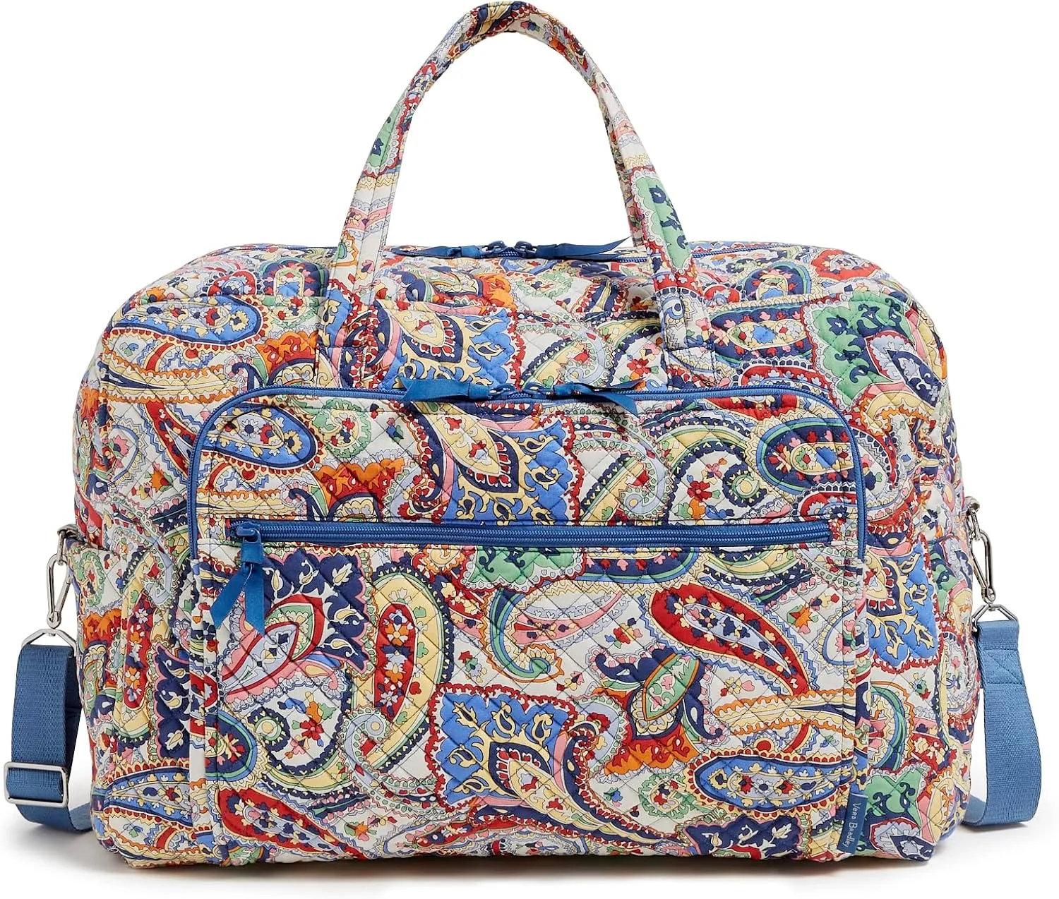 Vera Bradley Iconic Grand Weekender Travel Bag, Signature Cotton, Harbor Paisley
