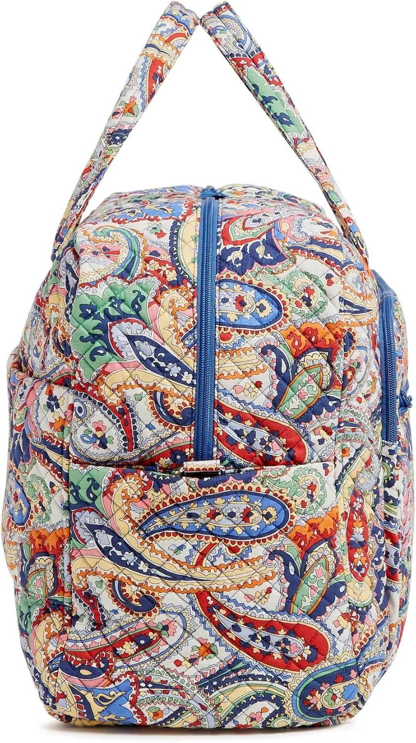 Vera Bradley Iconic Grand Weekender Travel Bag, Signature Cotton, Harbor Paisley