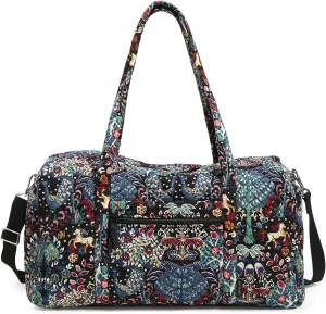 Vera Bradley Women's Cotton Large Travel Duffel Bag, Enchantment, One Size
