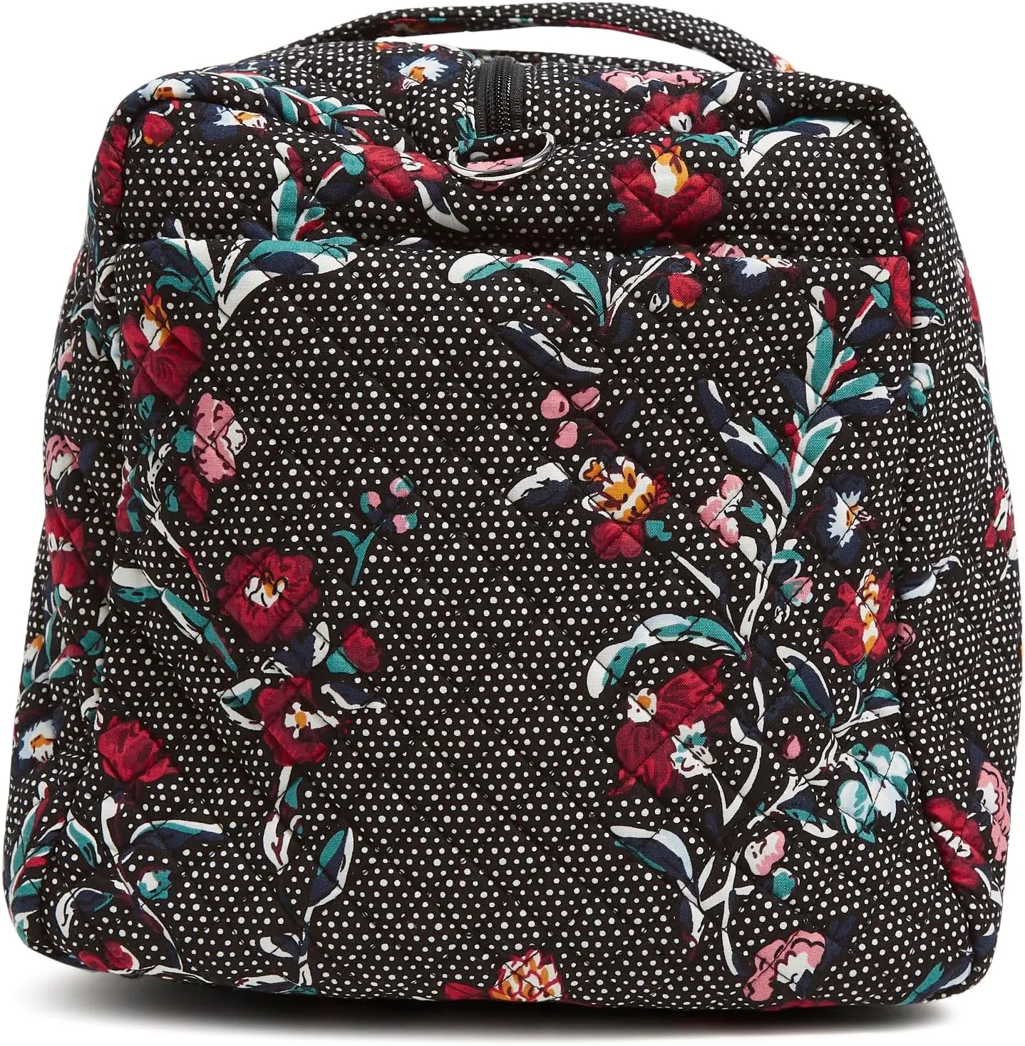 Vera Bradley Women's Cotton Large Travel Duffel Bag, Perennials Noir Dot, One Size