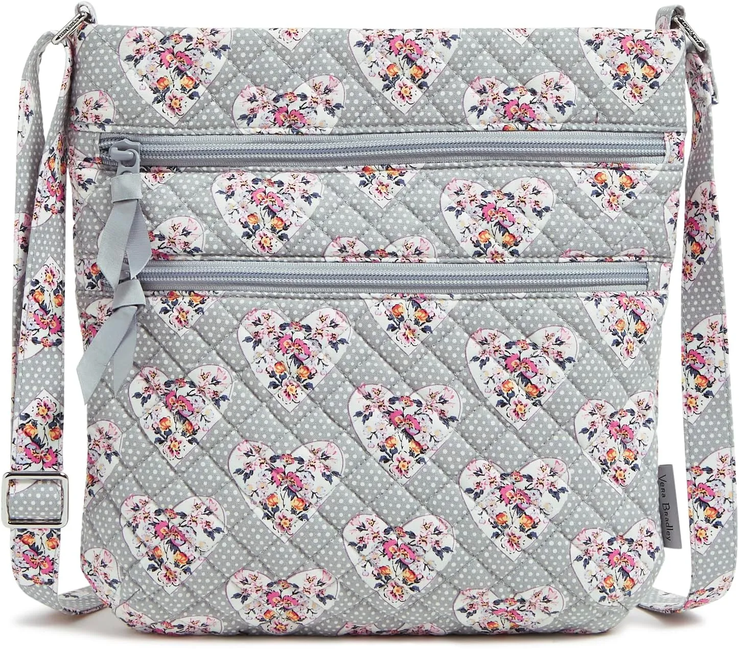 Vera Bradley Women's Cotton Triple Zip Hipster Crossbody Purse