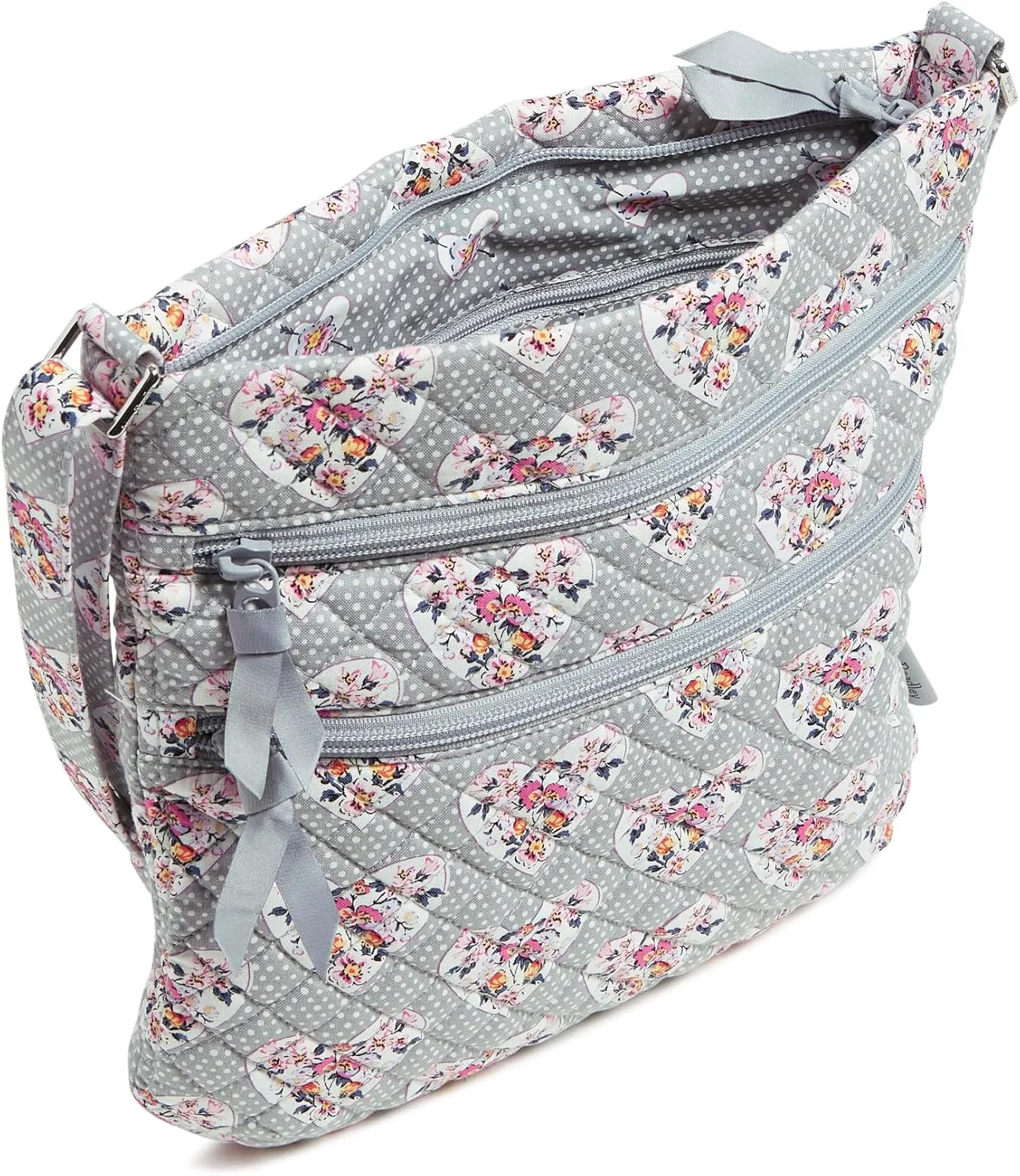 Vera Bradley Women's Cotton Triple Zip Hipster Crossbody Purse