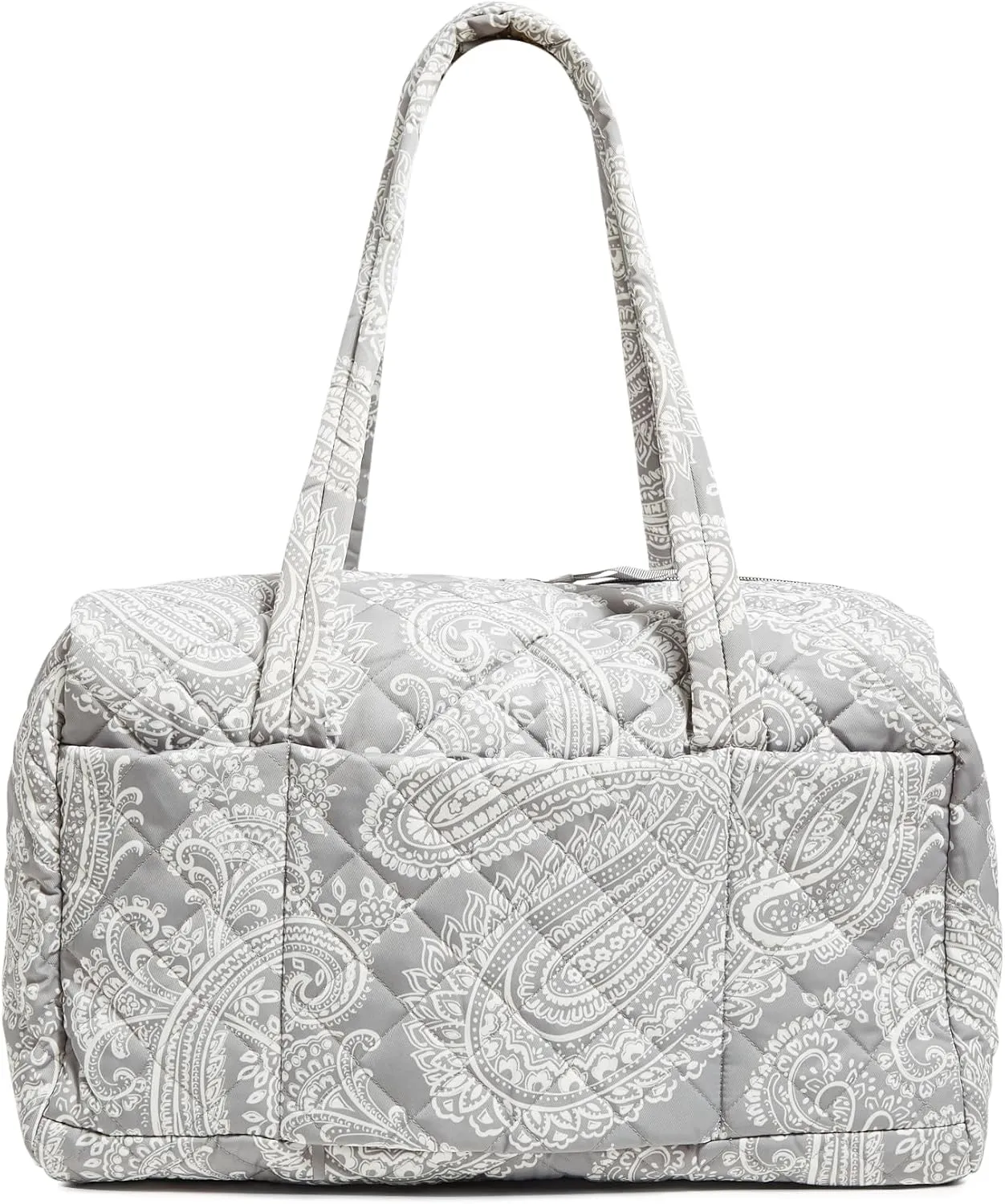 Vera Bradley Women's Performance Twill Medium Travel Duffle Bag, Cloud Gray Paisley, One Size