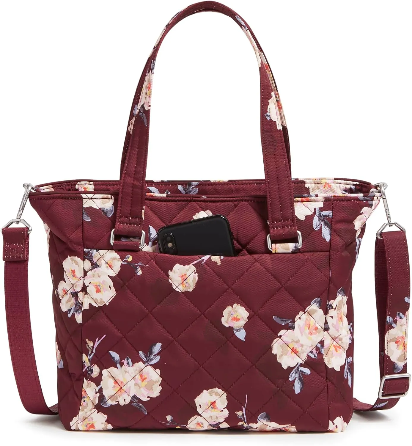 Vera Bradley Women's Performance Twill Multi-Strap Shoulder Satchel Purse