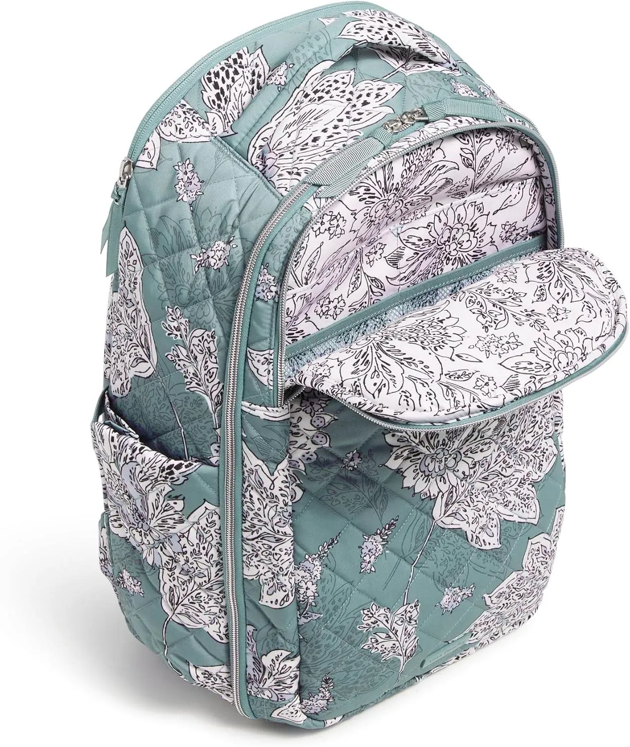 Vera Bradley Women's Performance Twill Travel Backpack Travel Bag, Tiger Lily Blue Oar, One Size