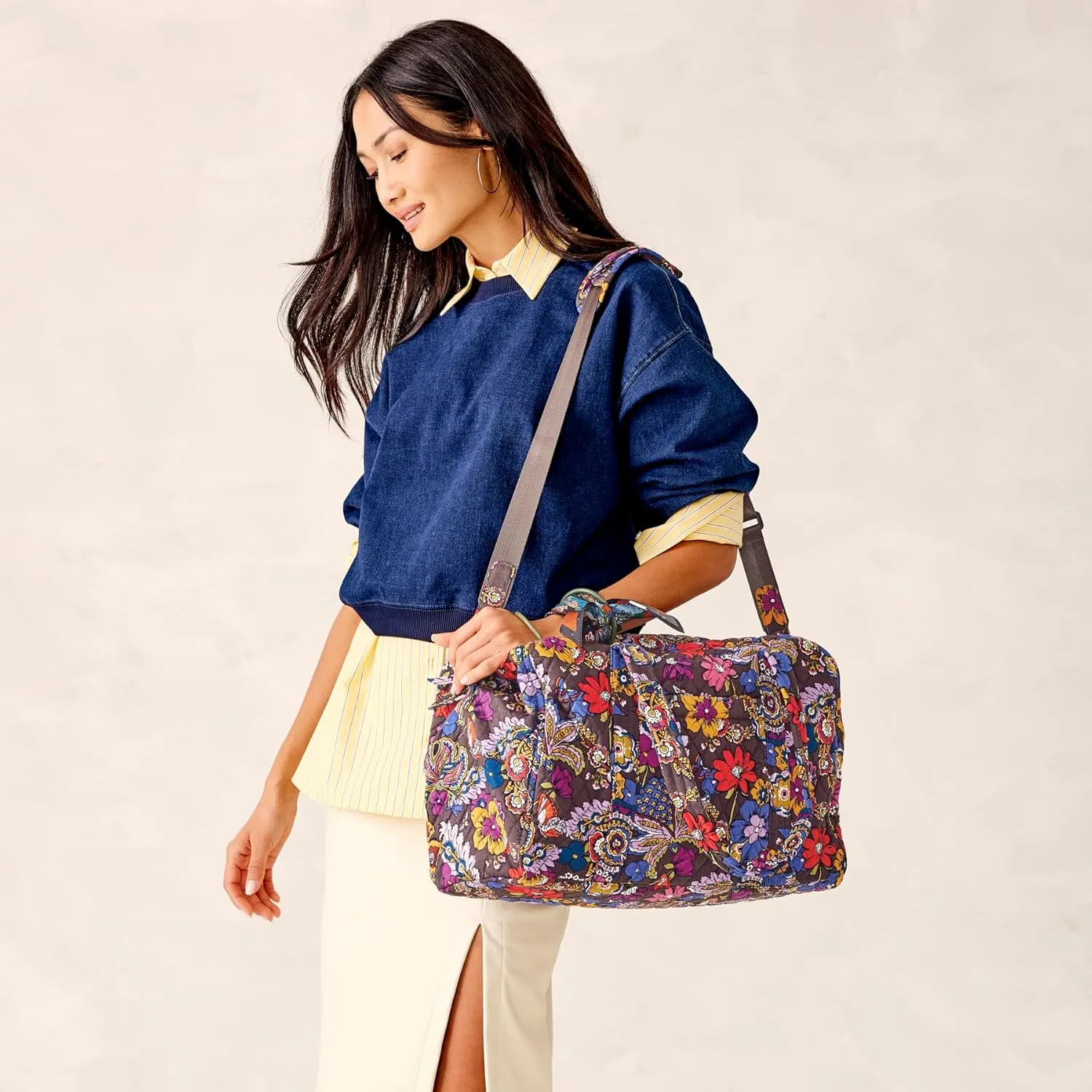 Vera Bradley Women's Premium Cotton Miramar Weekender