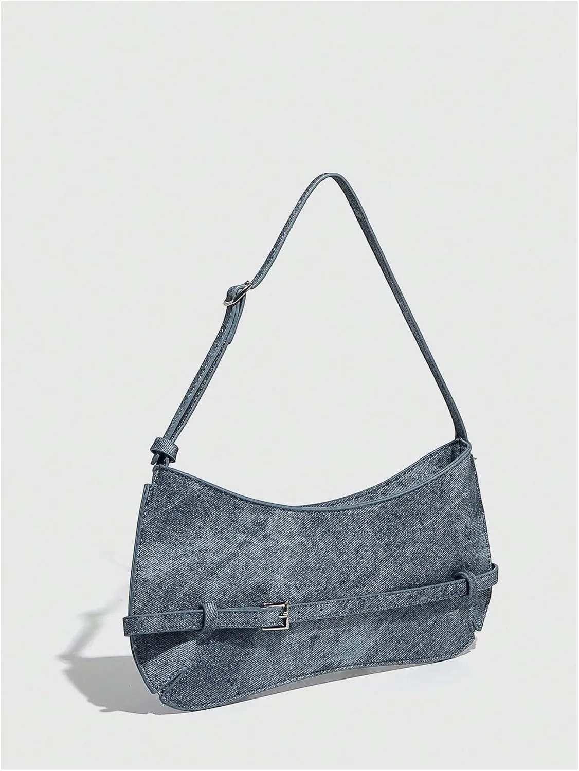 Verdusa Women's Buckle Underarm Shoulder Bag Adjustable Strap Leather Purses