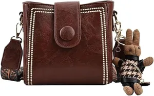 Vintage Fashion Bag,Crossbody Bags for Women,Vintage Retro Small Water Bucket Crossbody Bags for Women