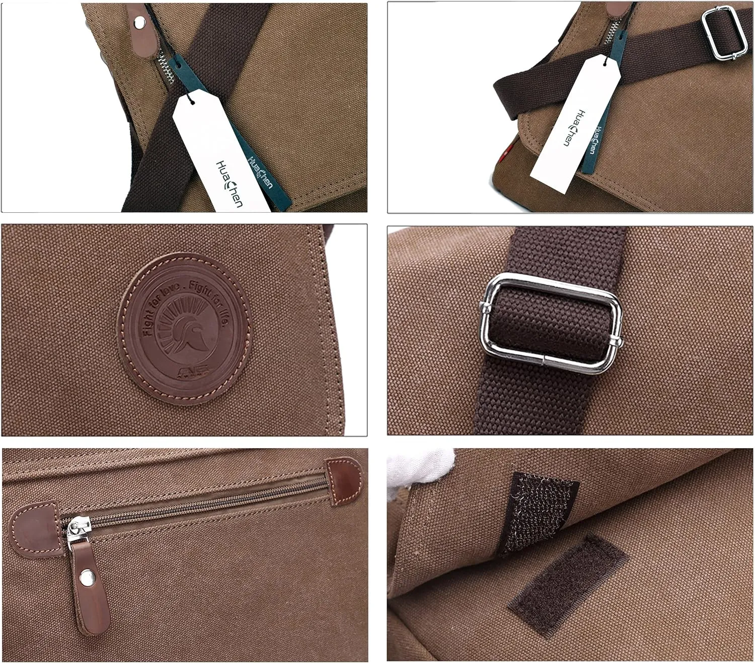 Vintage Men's Canvas Messenger Bag Laptop Shoulder Satchel Crossbody Bag