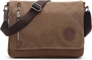Vintage Men's Canvas Messenger Bag Laptop Shoulder Satchel Crossbody Bag