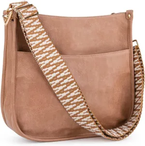 Viva Terry Vegan Leather Crossbody Fashion Shoulder Bag Purse with Adjustable Strap