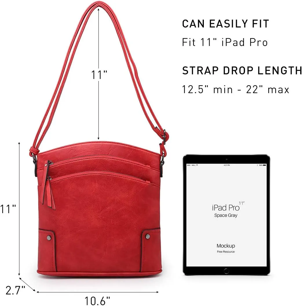 VONMAY Crossbody Bags for Women Purses Handbags Multi Pockets Shoulder Bag with Adjustable Strap