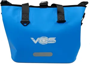 VOS Waterproof Premium Dry Bag – All-purpose Tote Bag with Zip Pocket (Blue) - Keep Your Gear & Personal Items Dry During Hiking, Camping, and Water Sports