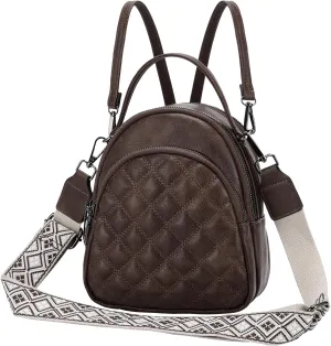 VX VONXURY Mini Backpack Purse,Women's Fashion Convertible Shoulder Bag with Guitar Strap