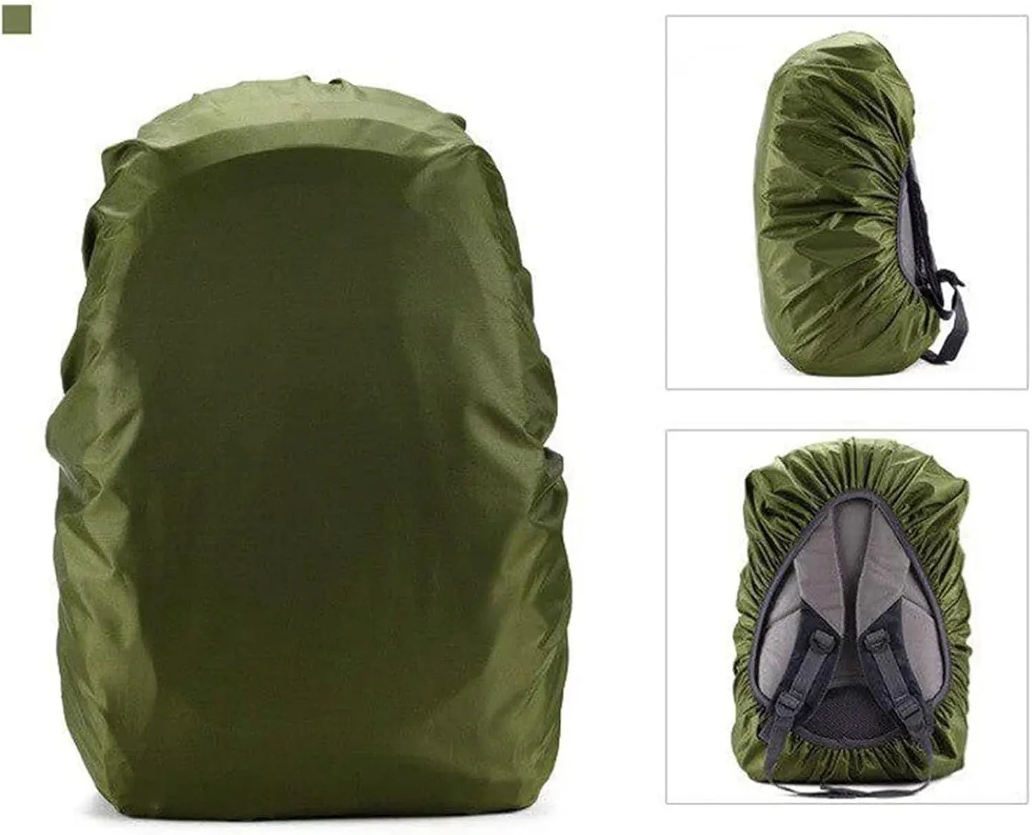 Waterproof Backpack Rain Cover 35L/45L/60L/70L/80L Outdoor Camping Hiking Mountaineering Backpack Bag Waterproof Rain Cap Cover for Hiking，Camping(70L Black)
