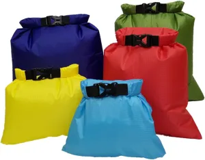 Waterproof Duffel Bags Set 5 in 1 Large Capacity for Laundry Travel and Outdoor Roll-top Zipper Waterproof Material Random