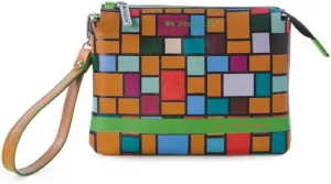 We  Buff Square Geometric Italian Leather Bag Shoulder Strap BG210