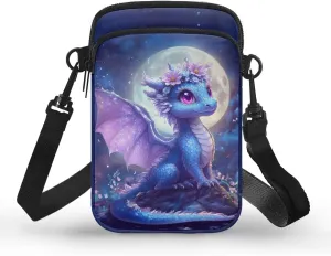 WELLFLYHOM Cell Phone Purse Women Crossbody Bag Canvas Messenger Pouch Travel Wallet