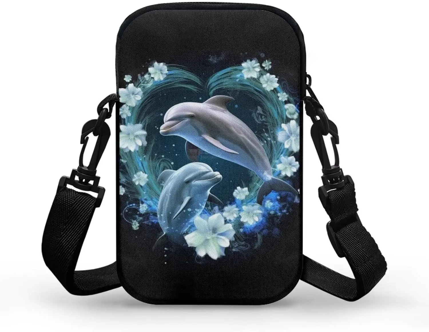 WELLFLYHOM Cell Phone Purse Women Crossbody Bag Canvas Messenger Pouch Travel Wallet