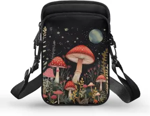 WELLFLYHOM Cell Phone Purse Women Crossbody Bag Canvas Messenger Pouch Travel Wallet