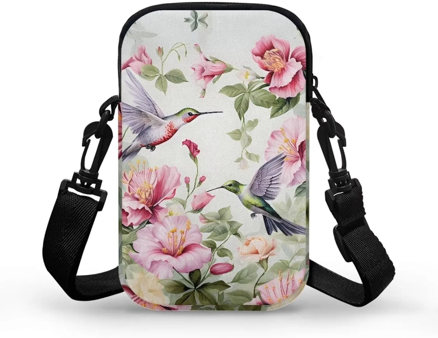 WELLFLYHOM Cell Phone Purse Women Crossbody Bag Canvas Messenger Pouch Travel Wallet